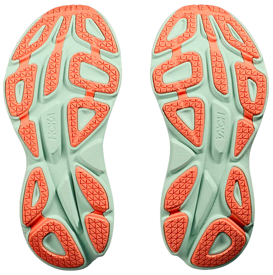 Кроссовки женские Hoka Bondi 8 Серый/Бирюзовый - Фото 6 большая