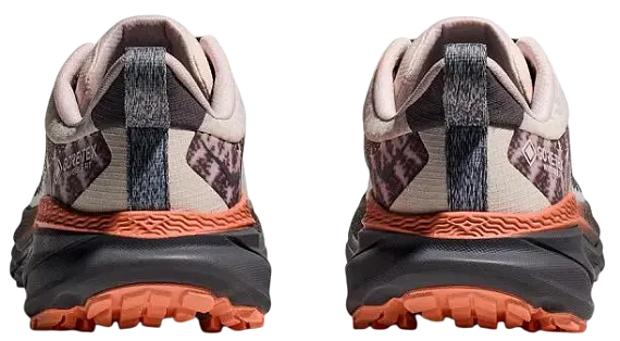 Кроссовки женские Hoka Challenger 7 Gtx Бежевый/Чёрный/Оранжевый - Фото 2 большая