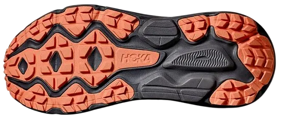 Кроссовки женские Hoka Challenger 7 Gtx Бежевый/Чёрный/Оранжевый - Фото 3 большая