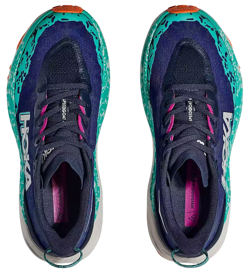 Кроссовки женские Hoka Speedgoat 6 Синий/Бирюзовый/Чёрный - Фото 3 большая