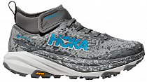 Кроссовки женские Hoka Speedgoat 6 Mid Gtx Серый/Белый/Голубой