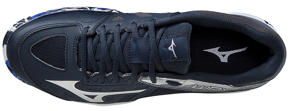 Кроссовки женские Mizuno Wave Lynx PrincessBlue/White/IgnitionRed - Фото 3 большая