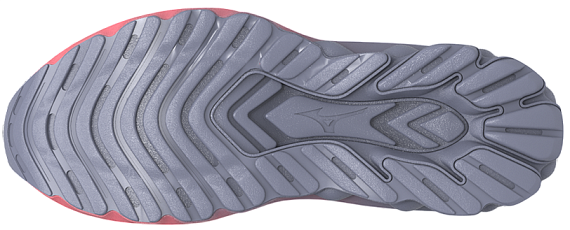 Кроссовки женские Mizuno Wave Skyrise 6 Blue Granite/Icelandic Blue/St - Фото 5 большая