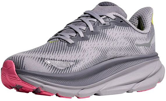 Кроссовки женские Hoka Clifton 9 Gtx Grey Skies/Foggy Grey - Фото 3 большая