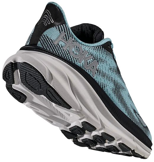 Кроссовки женские Hoka Clifton 9 Gtx Black/Raindrop - Фото 4 большая