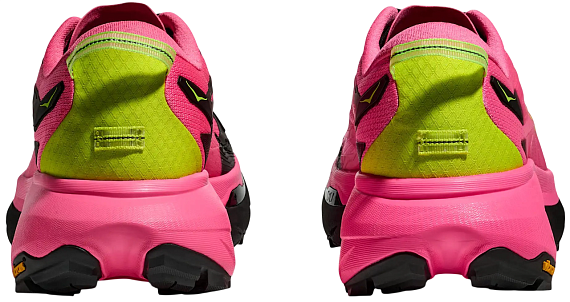 Кроссовки женские Hoka Mafate 5 Neon Rose/Black - Фото 3 большая