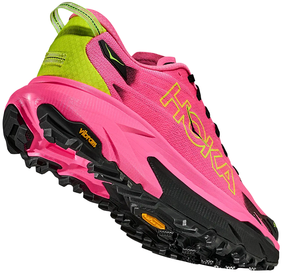 Кроссовки женские Hoka Mafate 5 Neon Rose/Black - Фото 4 большая