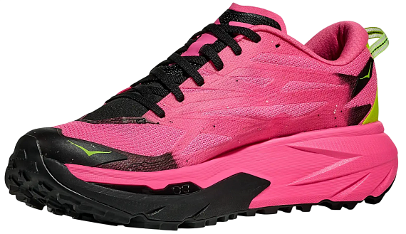 Кроссовки женские Hoka Mafate 5 Neon Rose/Black - Фото 5 большая