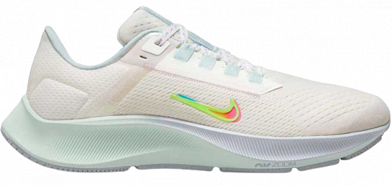 Кроссовки женские Nike Air Zoom Pegasus 38 Premium Summit White/Black/Aura/Volt - Фото 1 большая