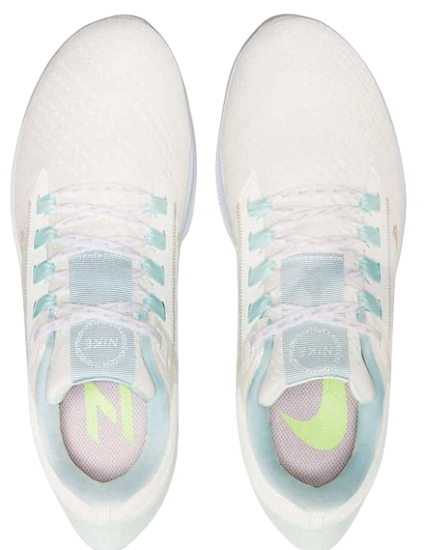 Кроссовки женские Nike Air Zoom Pegasus 38 Premium Summit White/Black/Aura/Volt - Фото 4 большая