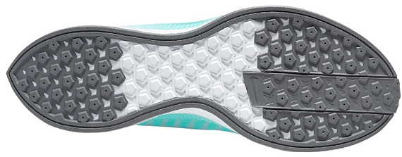 Кроссовки женские Nike Zoom Pegasus Turbo 2 Aurora Green/Smoke Grey-Sky Grey - Фото 2 большая