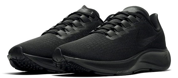 Кроссовки женские Nike Air Zoom Pegasus 37 Black/Black-Dk Smoke Grey - Фото 4 большая