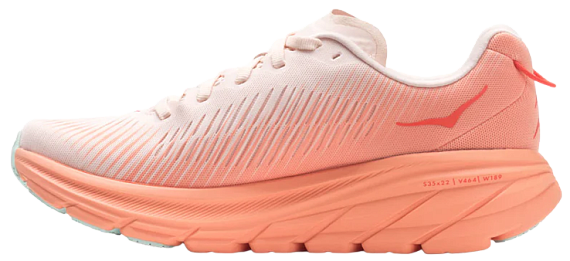 Кроссовки женские Hoka Rincon 3 Silver Peony/Cantaloupe - Фото 2 большая