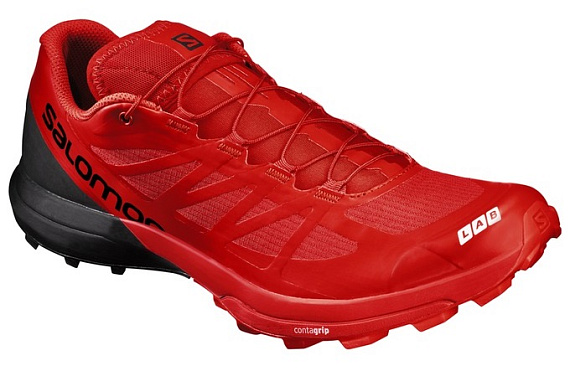 Кроссовки женские Salomon S-Lab Sense 6 SG Racing Red/Black - Фото 1 большая