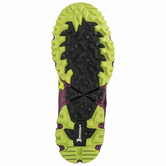 Кроссовки женские Mizuno Wave Daichi 3 Clover/Safety Yellow/Dark Purple - Фото 4 большая