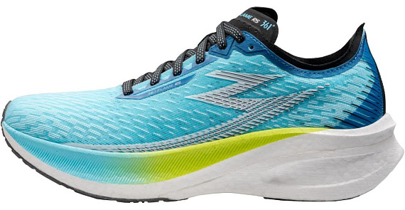 Кроссовки женские 361 Flame Rs Голубой/Белый/Лайм - Фото 3 большая