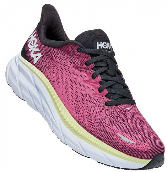 Кроссовки женские Hoka Clifton 8 Blue Graphite/Ibis Rose - Фото 1 большая