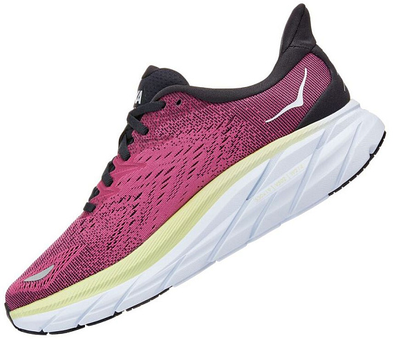 Кроссовки женские Hoka Clifton 8 Blue Graphite/Ibis Rose - Фото 5 большая