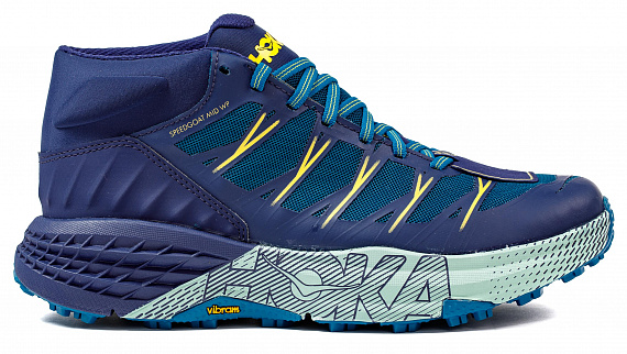 Кроссовки женские Hoka Speedgoat Mid WP Seaport/Medieval Blue - Фото 1 большая