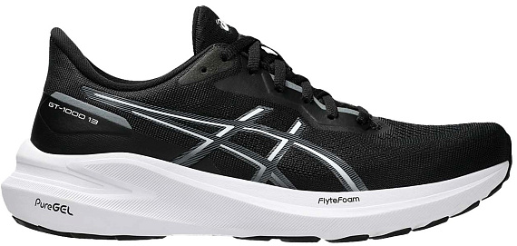 Кроссовки женские ASICS Gt-1000 13 Black/White - Фото 1 большая