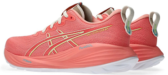 Кроссовки женские ASICS Gel-Cumulus 27 Guava/Lime Green - Фото 3 большая