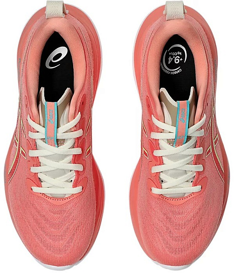 Кроссовки женские ASICS Gel-Cumulus 27 Guava/Lime Green - Фото 6 большая