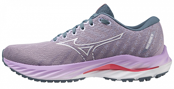 Кроссовки женские Mizuno Wave Inspire 19 Wister/Whte/SunKisCoral - Фото 1 большая