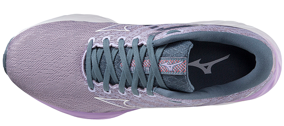 Кроссовки женские Mizuno Wave Inspire 19 Wister/Whte/SunKisCoral - Фото 3 большая