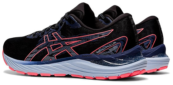 Кроссовки женские ASICS Gel-Cumulus 23 Black/Blazing Coral - Фото 3 большая