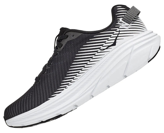 Кроссовки женские Hoka Rincon 2 Black/White - Фото 4 большая