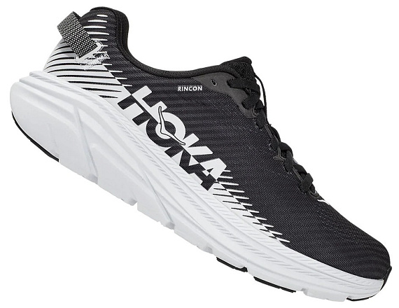 Кроссовки женские Hoka Rincon 2 Black/White - Фото 6 большая