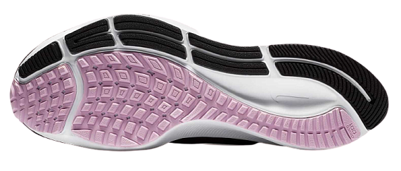 Кроссовки женские Nike Air Zoom Pegasus 37 Black/Light Arctic Pink/White/Metallic Red Bronze - Фото 3 большая