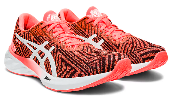 Кроссовки женские ASICS Roadblast Tokyo Sunrise Red/White - Фото 3 большая