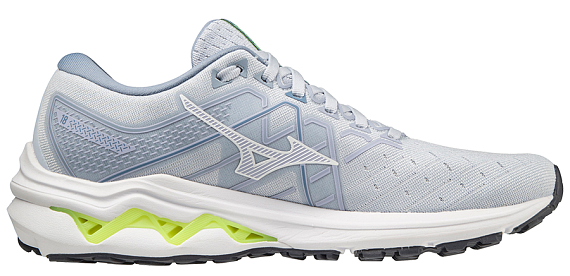 Кроссовки женские Mizuno Wave Inspire 18 сер-гол/бел/сер-гол - Фото 3 большая
