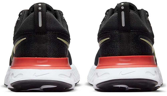 Кроссовки женские Nike React Infinity Run Flyknit 2 Black/Magic Ember/White/Lime Ice - Фото 6 большая