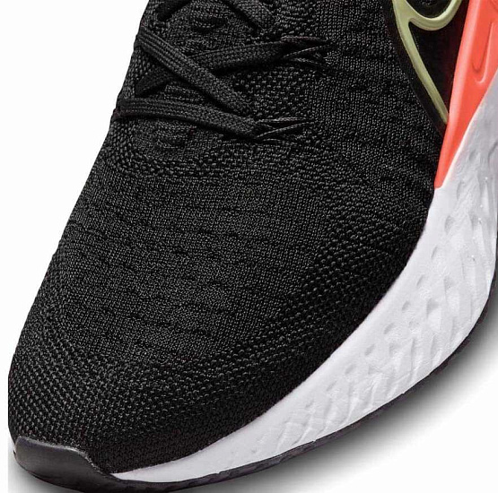 Кроссовки женские Nike React Infinity Run Flyknit 2 Black/Magic Ember/White/Lime Ice - Фото 7 большая