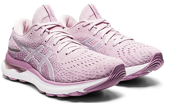 Кроссовки женские ASICS Gel-Nimbus 24 Barely Rose/White - Фото 2 большая