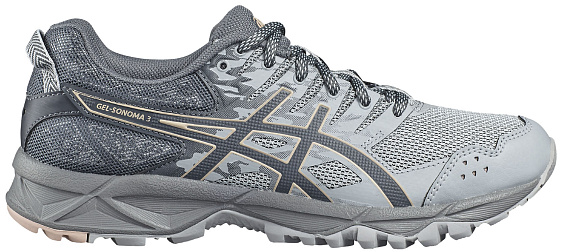 Кроссовки женские ASICS Gel-Sonoma 3 Mid Grey/Carbon/Evening Sand - Фото 1 большая