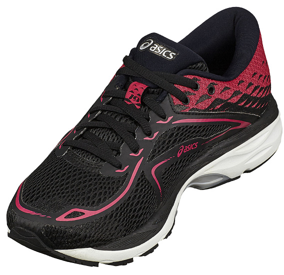 Кроссовки женские ASICS Gel-Cumulus 19 Black/Silver/Pink Peacock - Фото 3 большая