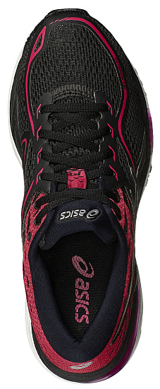 Кроссовки женские ASICS Gel-Cumulus 19 Black/Silver/Pink Peacock - Фото 6 большая