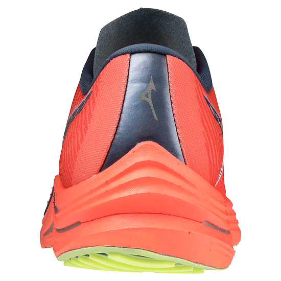 Кроссовки женские Mizuno Wave Rebellion NeonFlame/Wht/NeoLime - Фото 5 большая