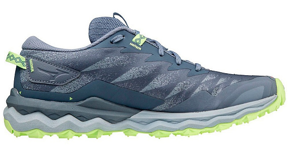 Кроссовки женские Mizuno Wave Daichi 7 VIndigo/SubduedB/NeoLime - Фото 2 большая