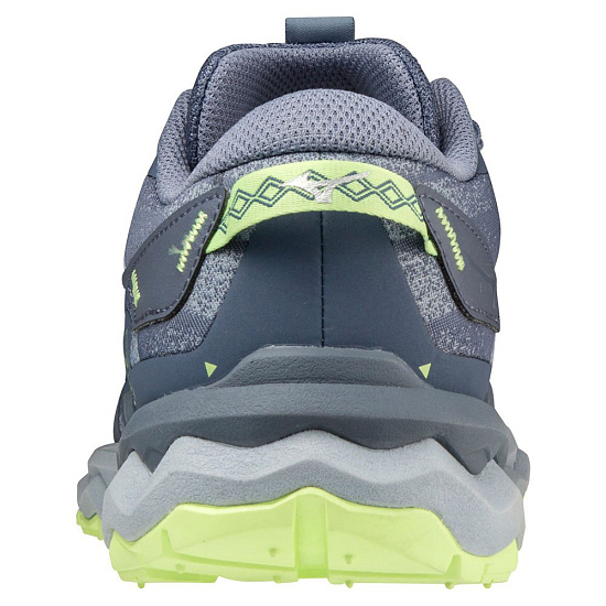 Кроссовки женские Mizuno Wave Daichi 7 VIndigo/SubduedB/NeoLime - Фото 5 большая