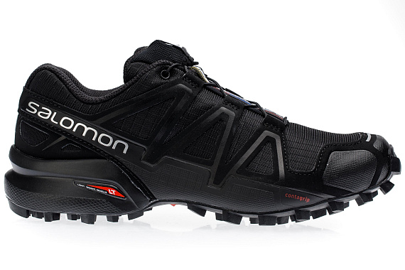 Кроссовки женские Salomon Speedcross 4 Black - Фото 1 большая