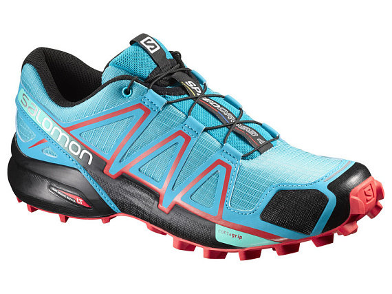Кроссовки женские Salomon Speedcross 4 Blue Jay/Black/ - Фото 1 большая