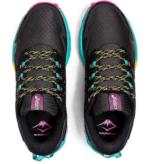 Кроссовки женские ASICS Gel-Fujitrabuco 8 Black/White - Фото 2 большая