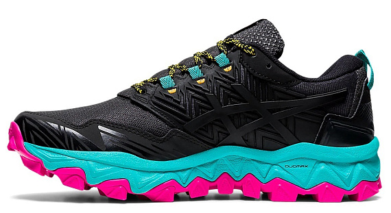 Кроссовки женские ASICS Gel-Fujitrabuco 8 Black/White - Фото 4 большая