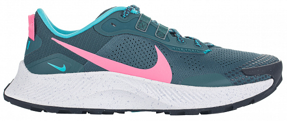 Кроссовки женские Nike Pegasus Trail 3 Dark Teal Green/Armory Navy/Turquoise Blue/Pink Glow - Фото 1 большая
