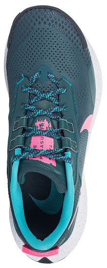 Кроссовки женские Nike Pegasus Trail 3 Dark Teal Green/Armory Navy/Turquoise Blue/Pink Glow - Фото 2 большая