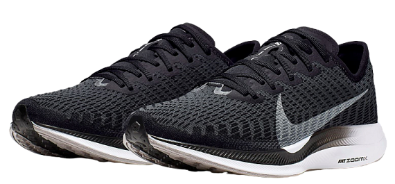 Кроссовки женские Nike Zoom Pegasus Turbo 2 Black/White/Gunsmoke/Atmosphere Grey - Фото 6 большая